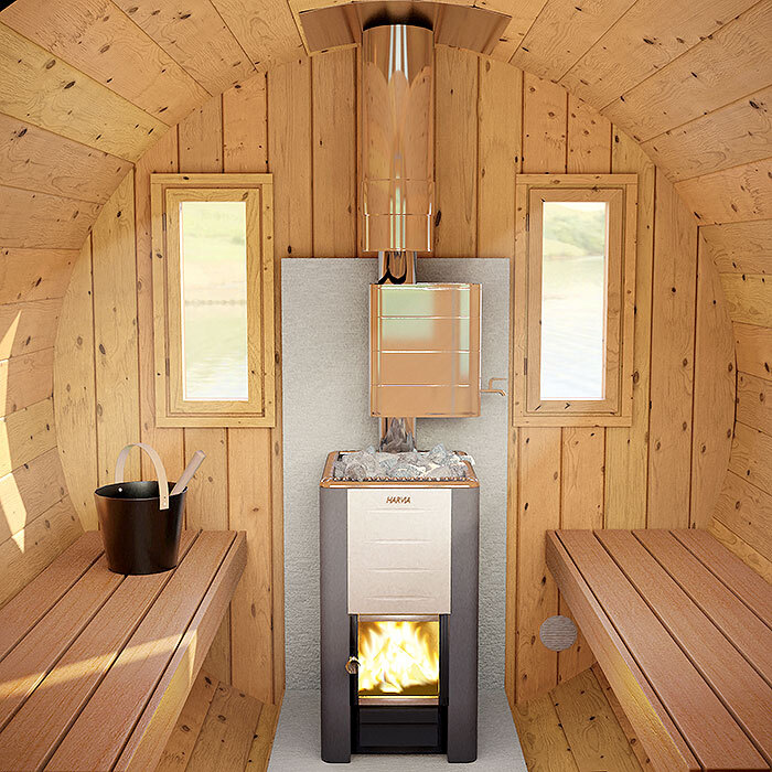  Barrel sauna - Classic Ruimte voor 6 tot 8 personen