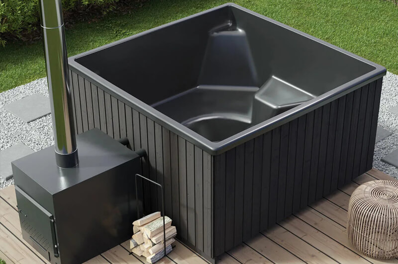  Hottub Premium - Zwart Geniet samen van onze hottub Premium in de kleur zwart