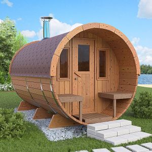 Barrel sauna - Deluxe
